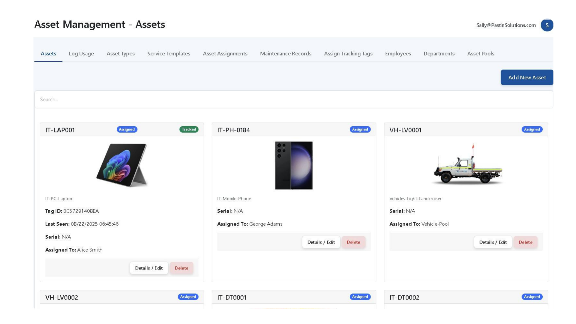 Instrumented pilot — TAIIP asset management platform